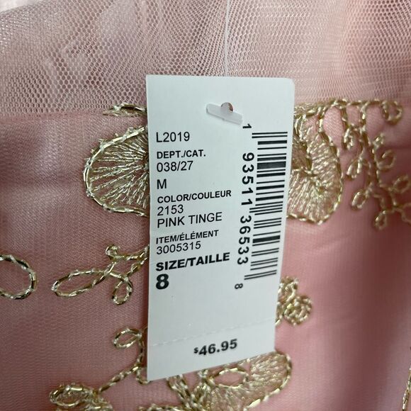 NWT Place Pink Sleeveless Formal Dress Size 8 - Picture 6 of 6